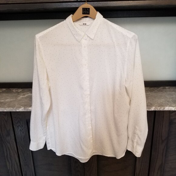 Uniqlo Polka Dot Button Down - Picture 1 of 5